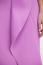 Flowering Girl Women Irregular Ruffle Fishtail Skirt In Purple