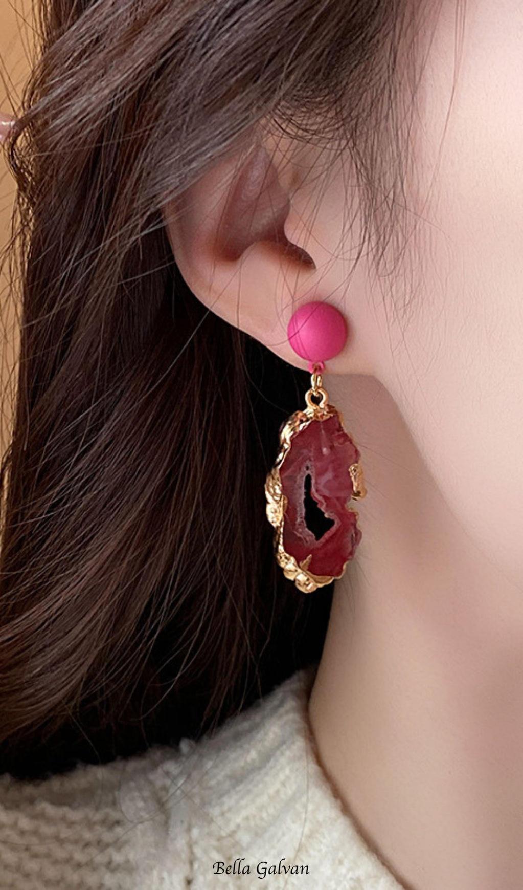 Flowering Girl Women Dorothy Pink Earrings
