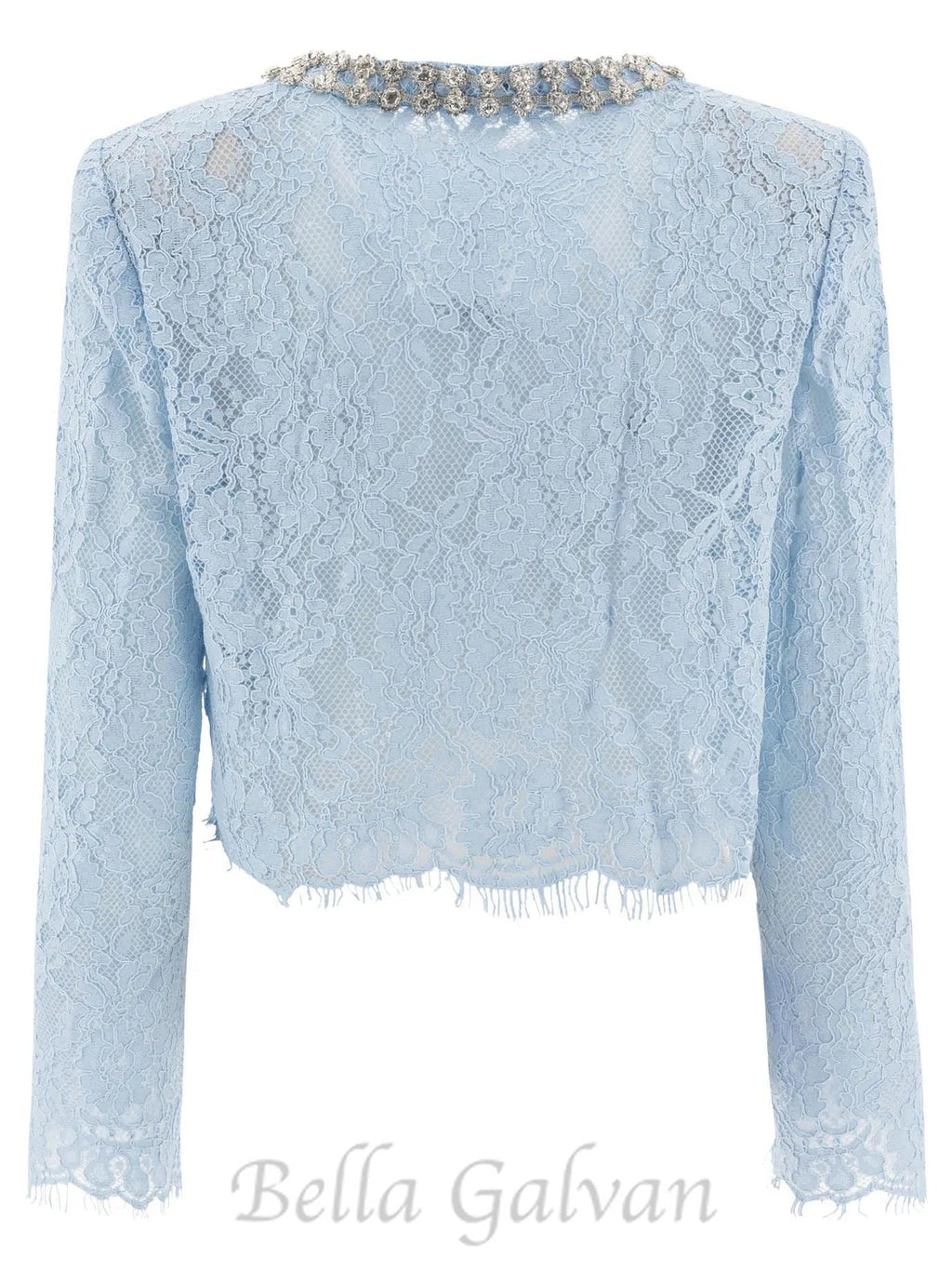 Flowering Girl Women carol lace embellished top in blue