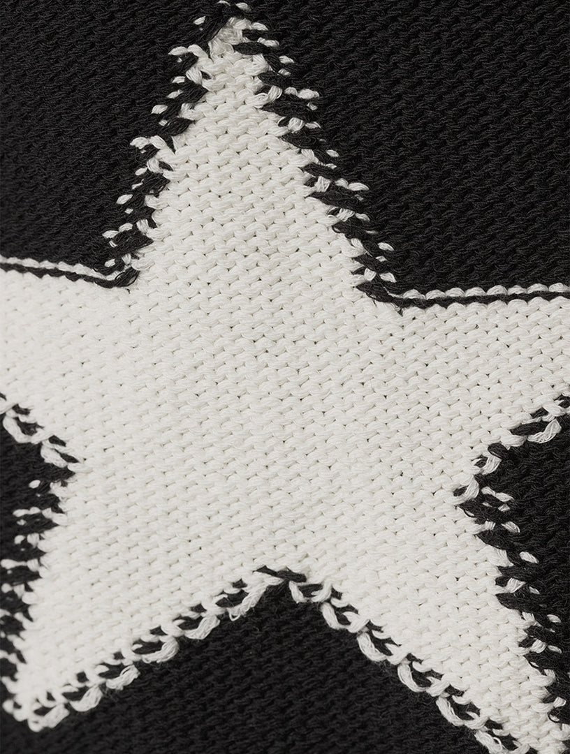 Flowering Girl Women Star Jacquard black Cardigan