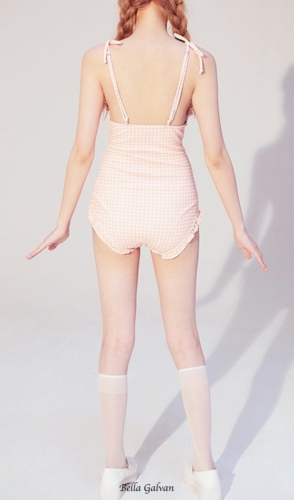 Dava Drawstring One-Piece Swimsuit