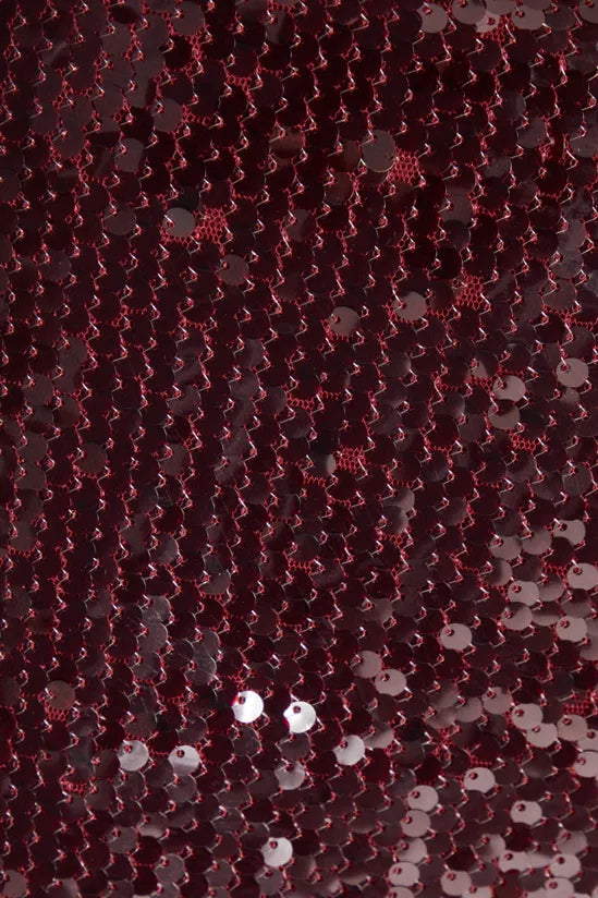 stephanie wine sequin mini dress