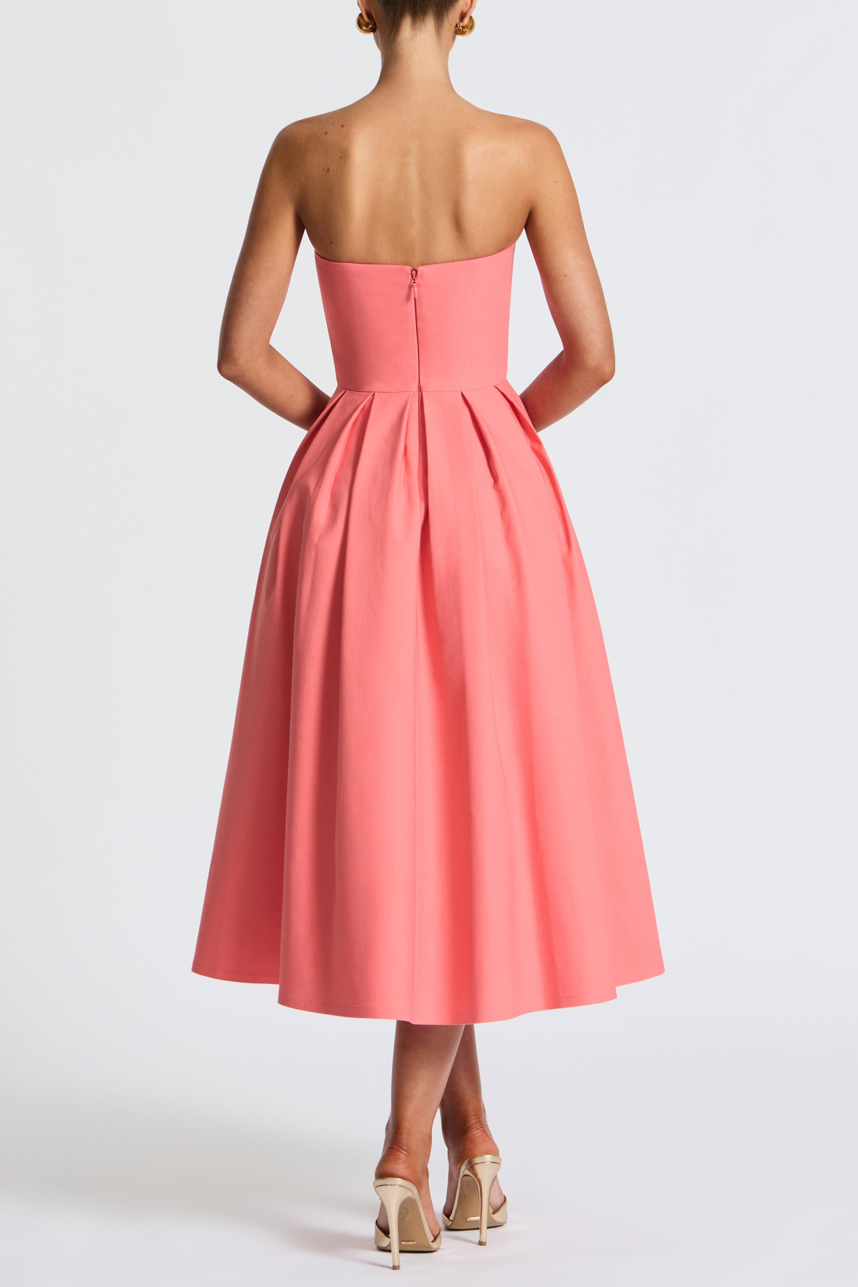 Flowering Girl Women Edith Midi Dress - Coral Pink