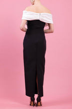 Flowering Girl Women Teresa Beading Rhinestone Strapless Midi Dress In Black