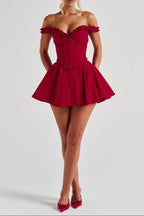 Elva Playsuit - Red
