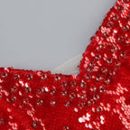 Flowering Girl Women Caitlin off-shoulder sequin midi dress in red