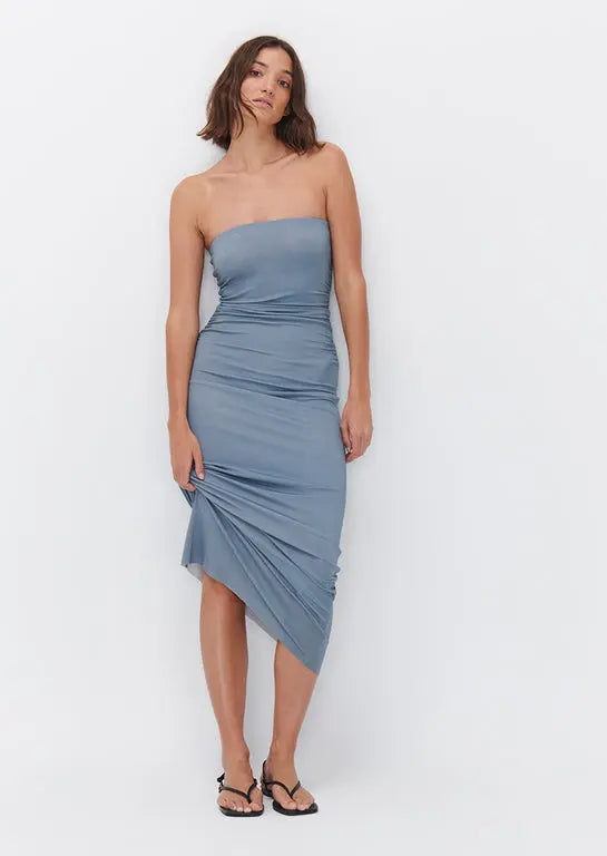 Flowering Girl Women Odessa Dress in Sidewalk Grey