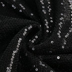 Flowering Girl Women vivien off-shoulder sequin prom maxi dress in black