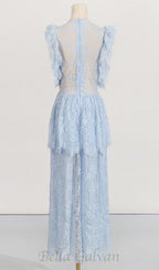 Flowering Girl Women Tiered Lace Maxi Dress