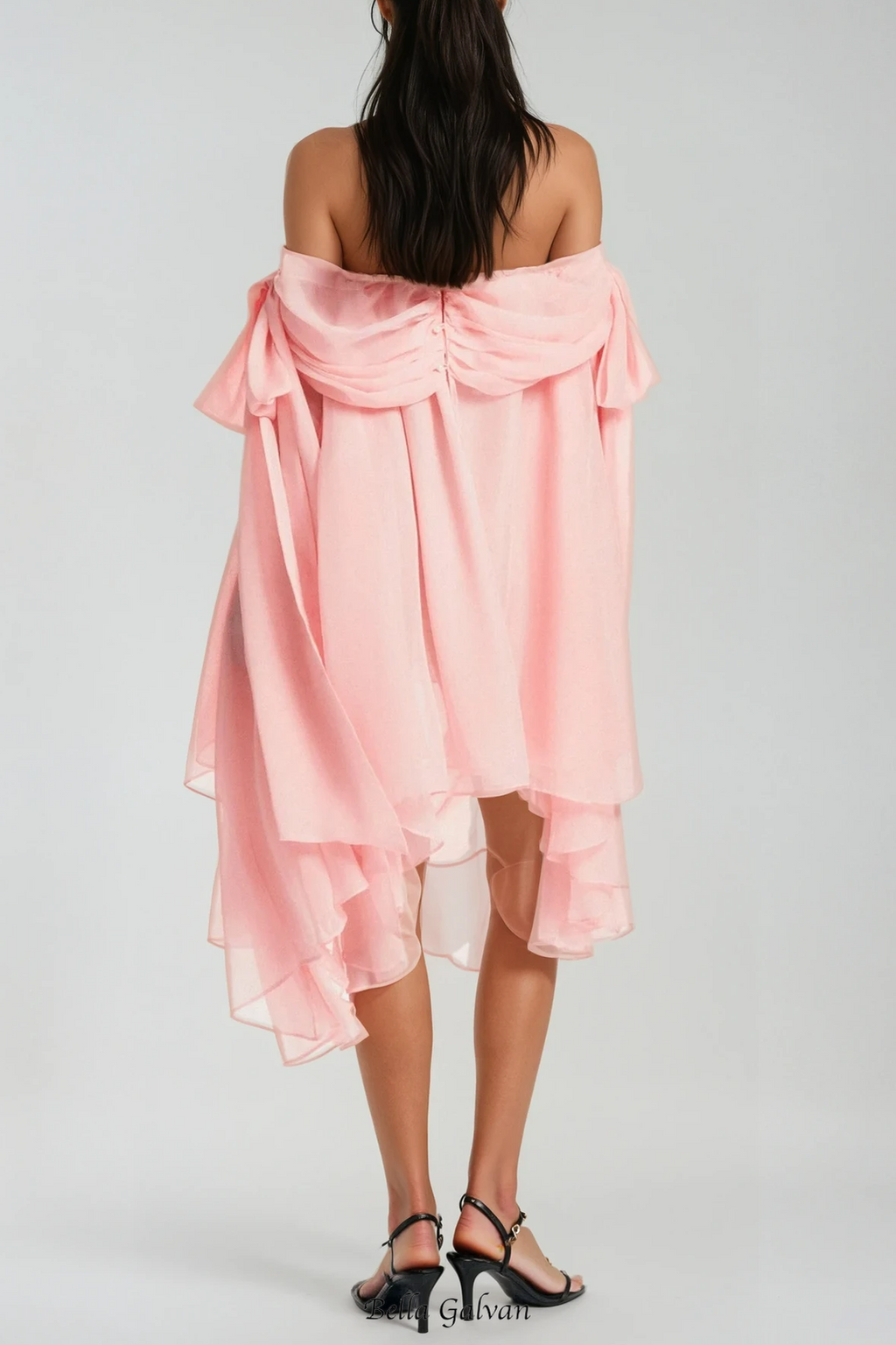Pink Off Shoulder Mini Dress & Shorts Set