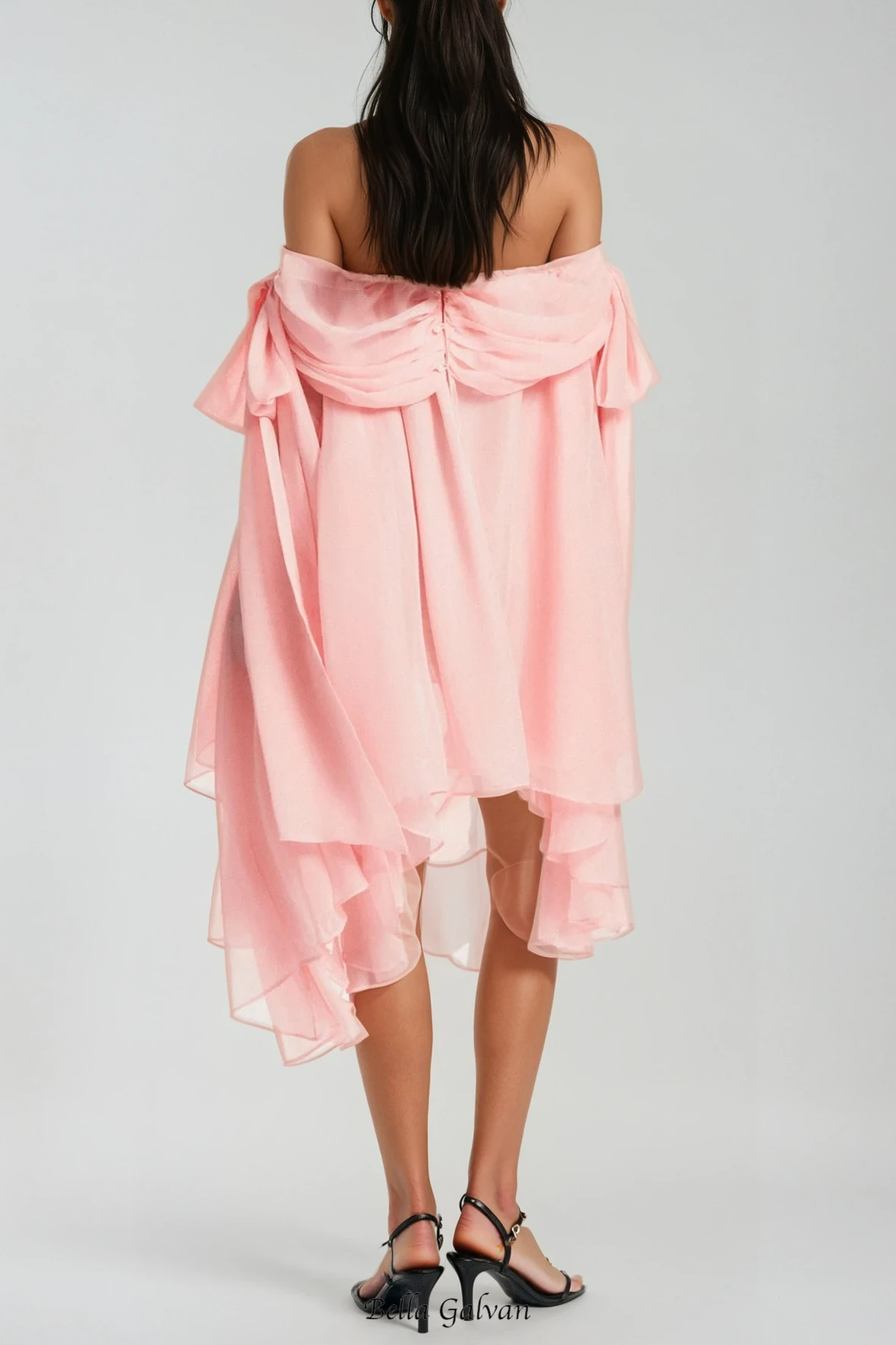 Pink Off Shoulder Mini Dress & Shorts Set