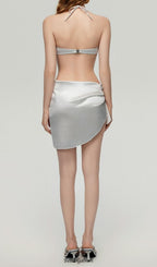 Flowering Girl Women Darrah White Pearl Three-Piece Swimsuit