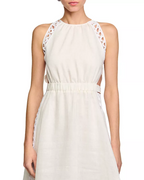 Flowering Girl Women Coralie Heart Lace Midi Dress in white