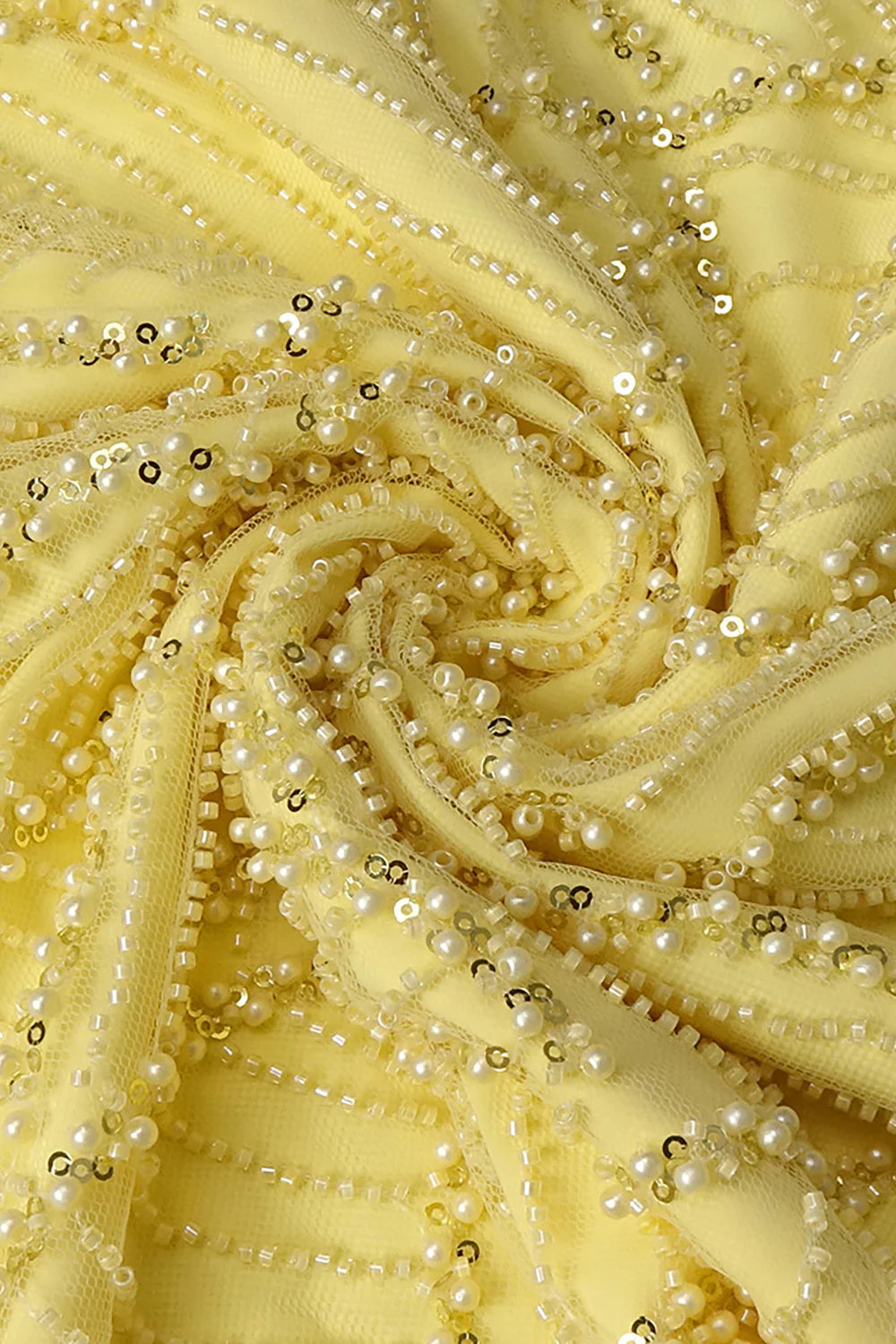 irene Halterneck Bowknot Beaded bodycon maxi dress in yellow