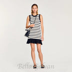 Flowering Girl Women striped knit mini dress