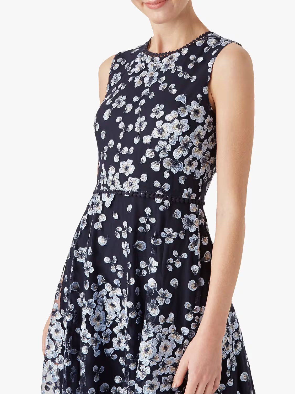 Flowering Girl Women Lilith Floral midi Dress in Navy