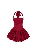 Flowering Girl Women Rosetta Halter Bubble Mini Dress
