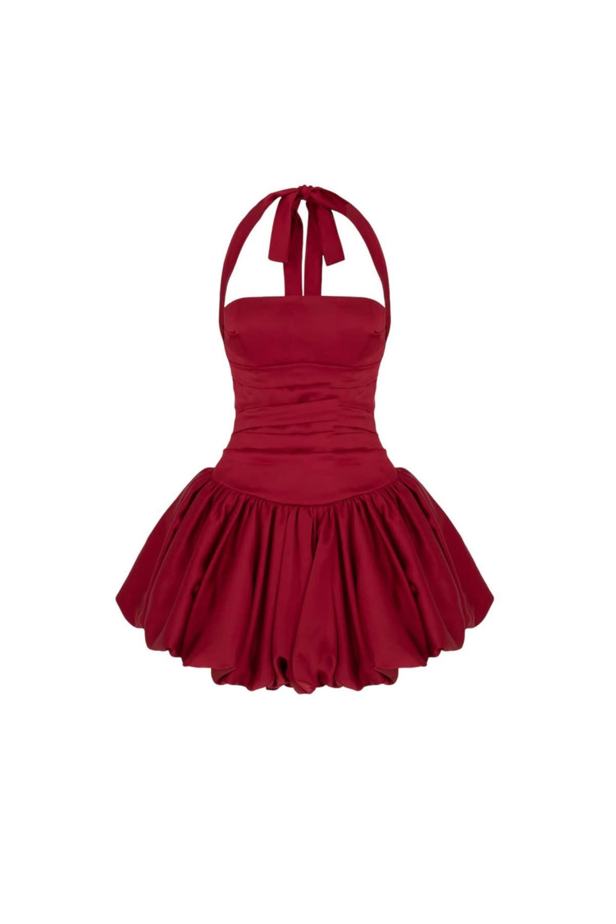 Flowering Girl Women Rosetta Halter Bubble Mini Dress