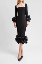 Flowering Girl Women Jelena Flowers Midi Bandage Dress