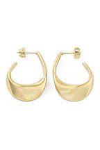 Alba - Gold Swirl Hoop Earrings Waterproof