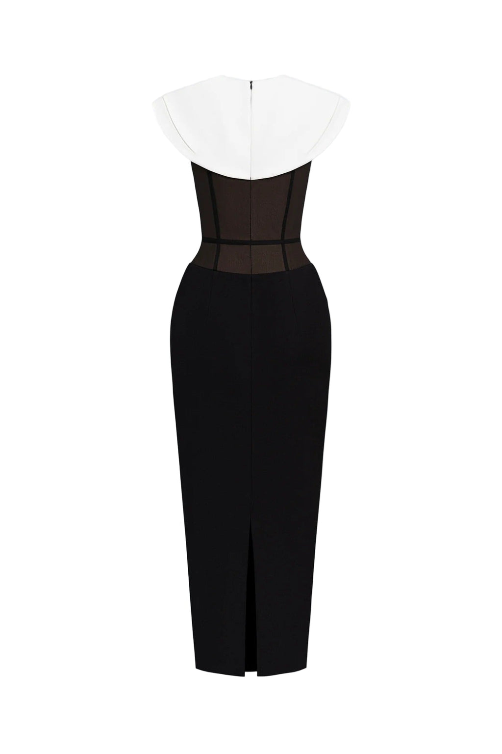 Flowering Girl Women Bernice Black Sleeveless Midi Dress With White Cape