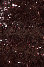 Strapless Sequin Mini Dress In Burgundy