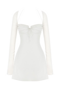 apricot crystal satin lace cutout midi dress