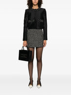 Michaelia Rhinestones Embellished Jacket In Black