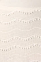 Pom Pom Trim Back Bow Midi Sundress