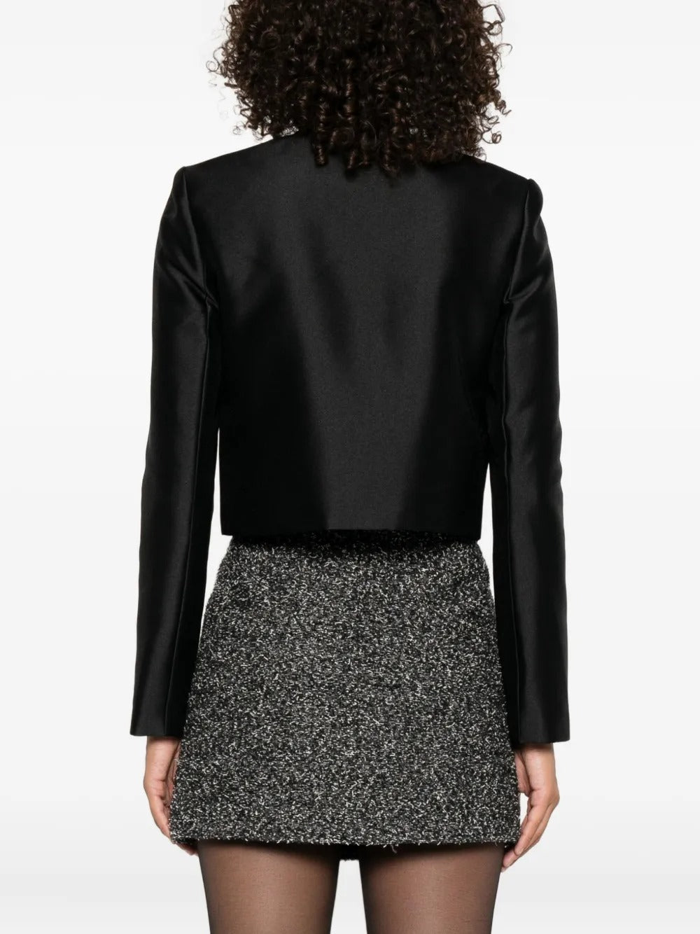 Michaelia Rhinestones Embellished Jacket In Black