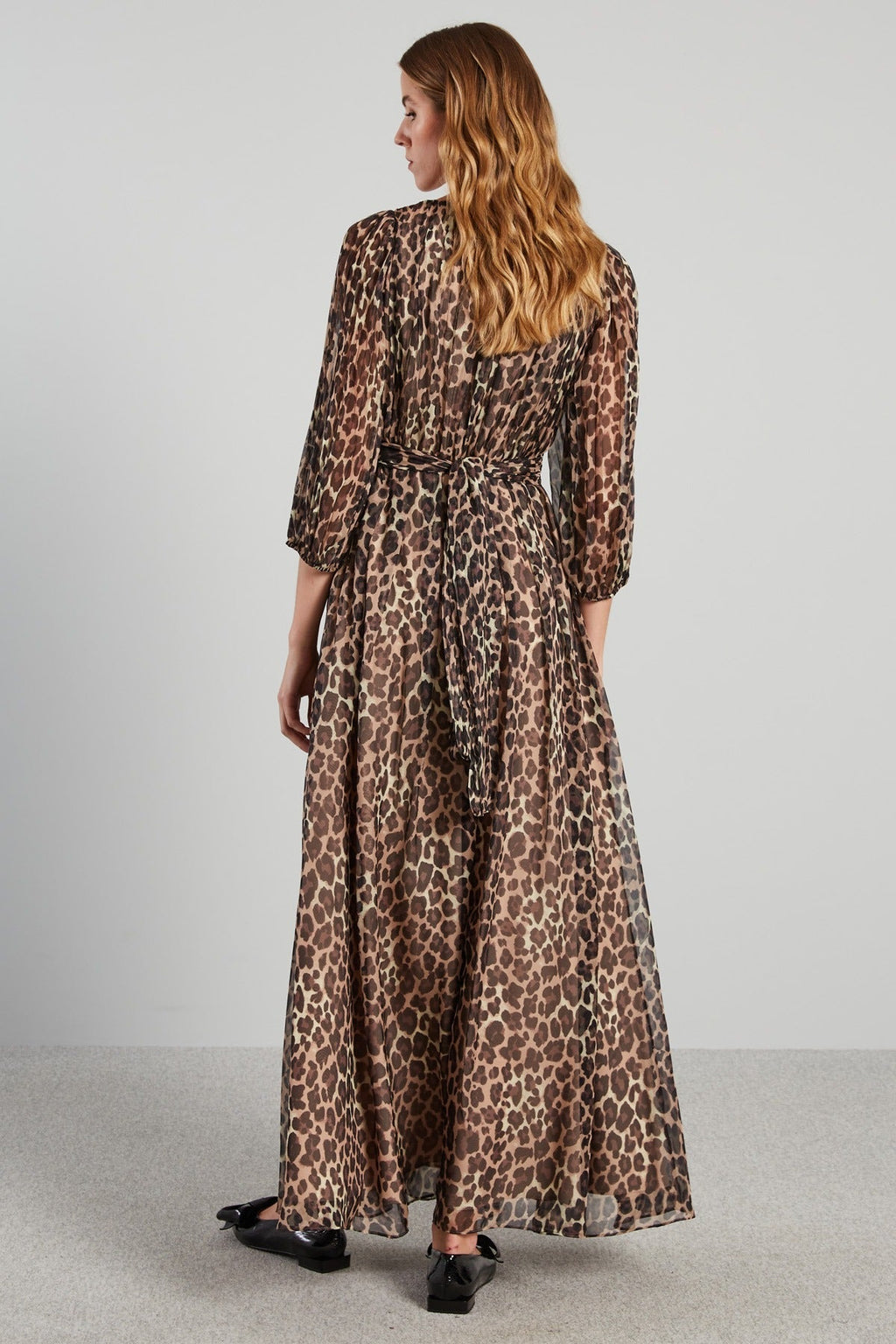 Flowering Girl Women Long chiffon V-Neck dress