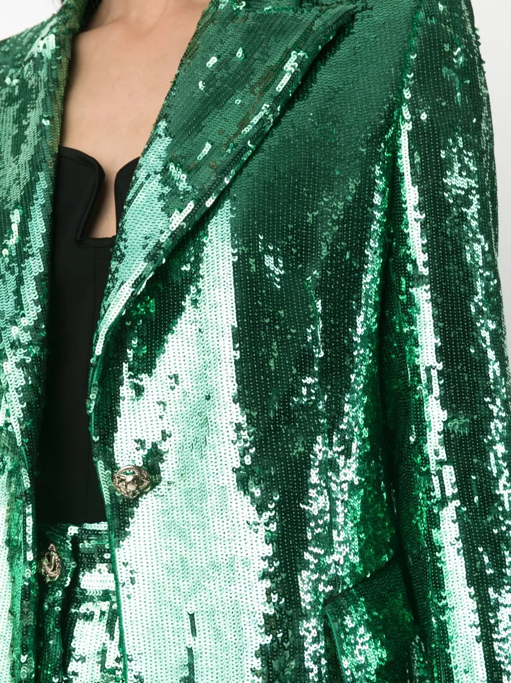 Flowering Girl Women Florence Sequin-Embellished Blazer In Green