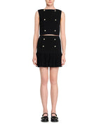 Marcia Black Double Breasted Vest