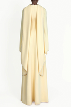 Flowering Girl Women murray Yellow Pearl Trim Shawl Detail Maxi Dress