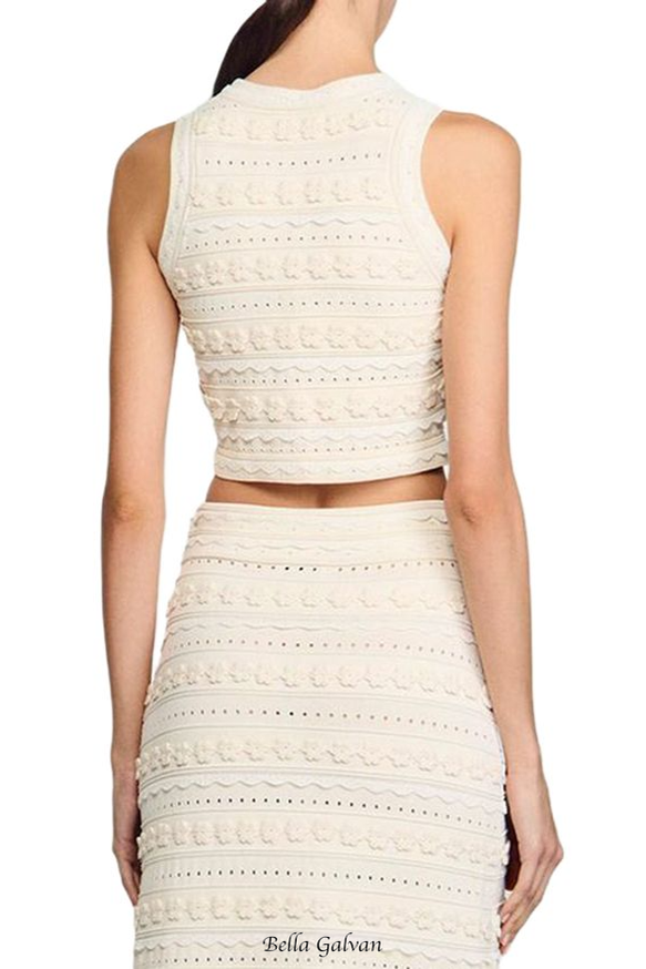 Crochet Top in ecru