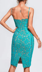 Flowering Girl Women STRAPPY LACE MIDI DRESS