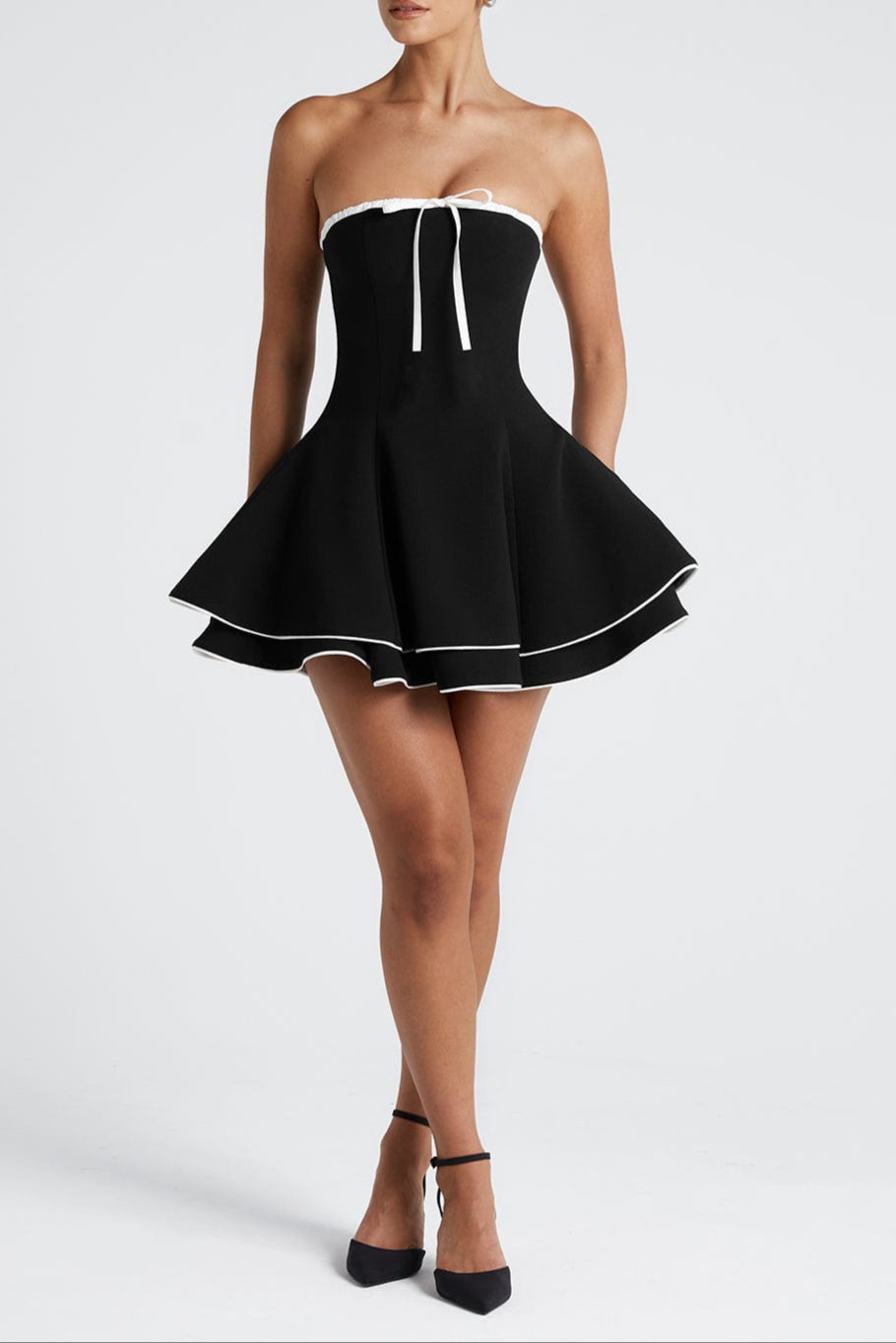Flowering Girl Women Juno Mini Dress - Black/White