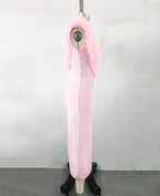 Flowering Girl Women PINK SLEEVELESS FAUX FUR MIDI DRESS