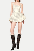 Flowering Girl Women Kuyio Polka Dot Mini Dress
