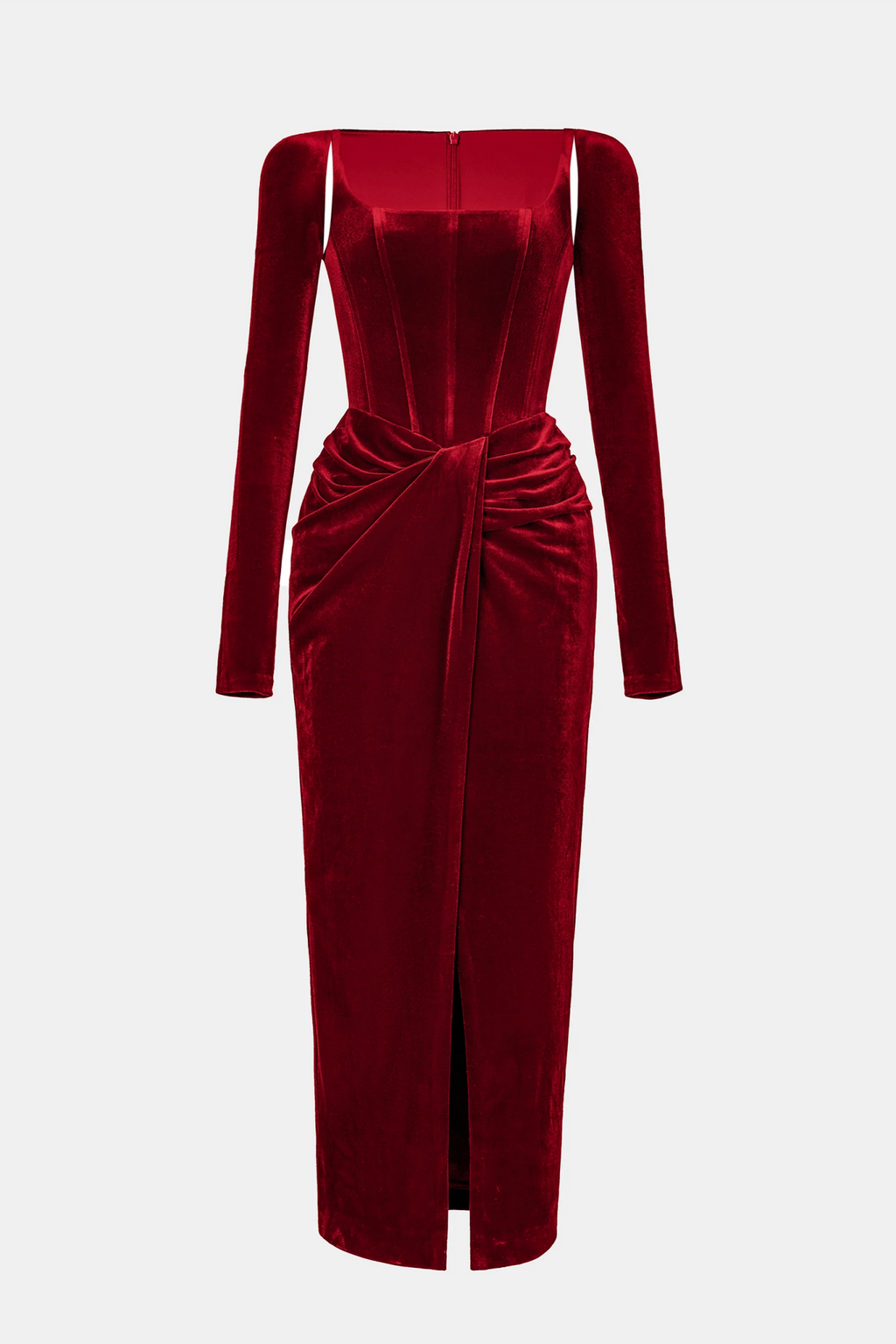 Flowering Girl Women Renwick Velvet Corset Midi Dress