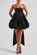 Lotus Mini Dress - Black