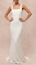 Flowering Girl Women Natural Regal Classic Sleeveless Twist-Back Maxi Dress