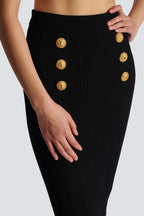 Flowering Girl Women Lynn One Shoulder Knit Set - Black