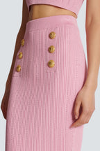 Flowering Girl Women Lynn One Shoulder Knit Set - Pink