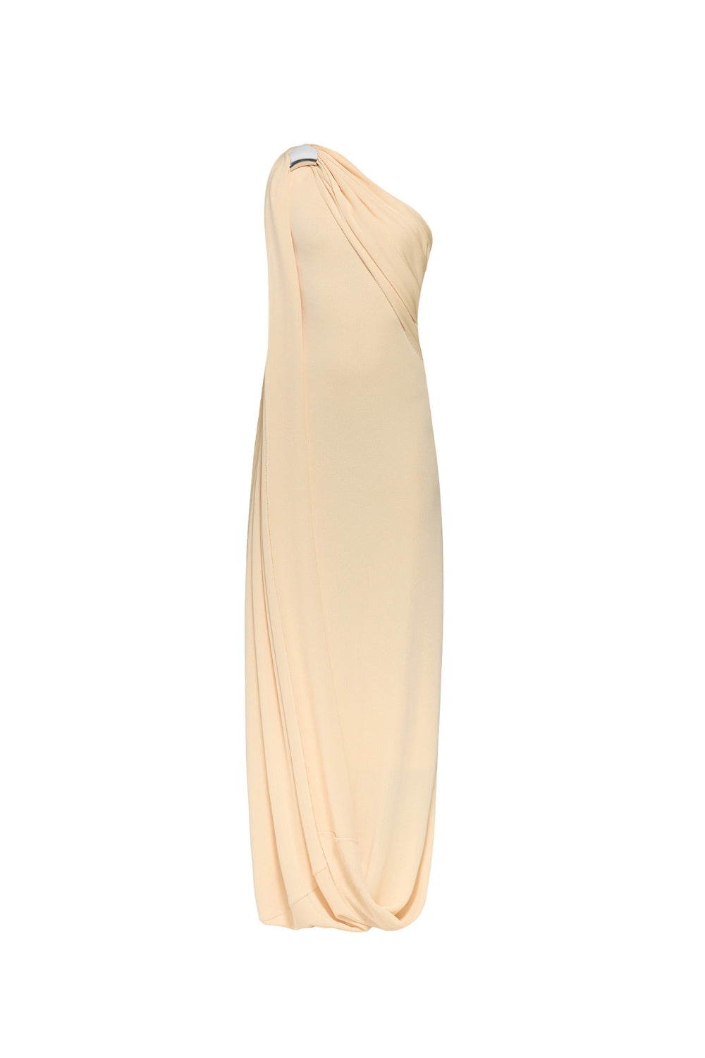 Flowering Girl Women Xaviera One-Shoulder Pleated Backless Maxi Dress In Yellow