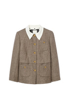 setlla Houndstooth suit jacket in brown
