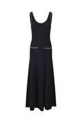 roberta Beaded Maxi Dress in black
