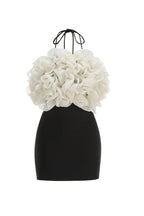 Flowering Girl Women Rosemary Ruffle Backless Mini Dress In Black