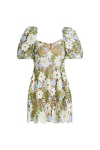 Flowering Girl Women Rebecca Flora Lace Mini Dress In Green