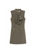 Flowering Girl Women Rachel Green Bow Twill Mini Dress